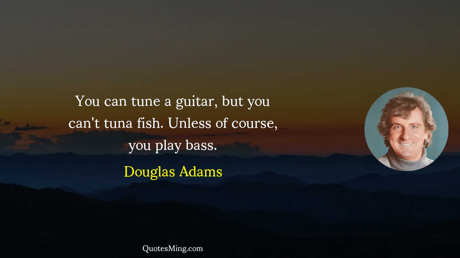 You can tune a guitar but you can't tuna fish