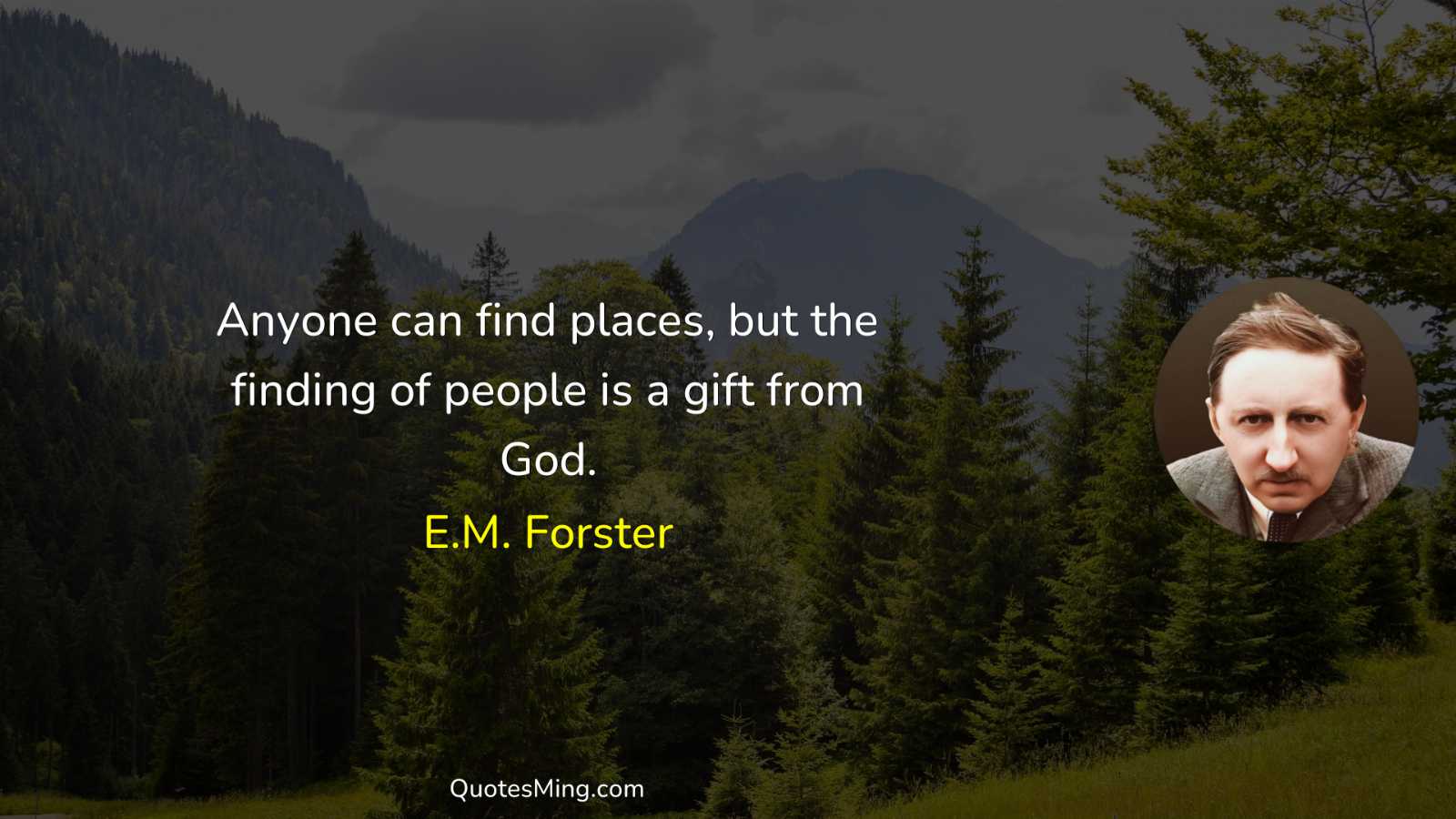 Anyone can find places but the finding of people is