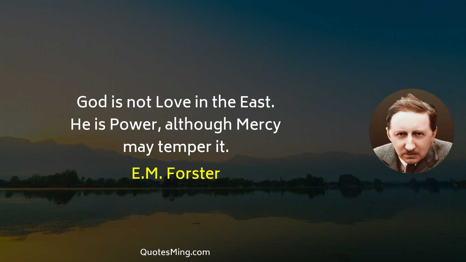 God is not Love in the East He is Power