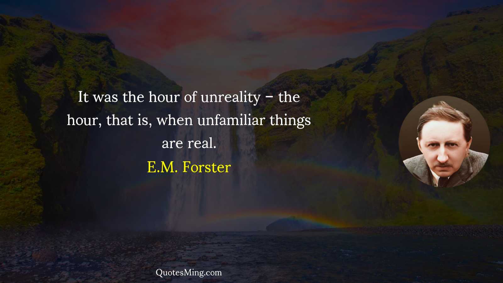 It was the hour of unreality – the hour that