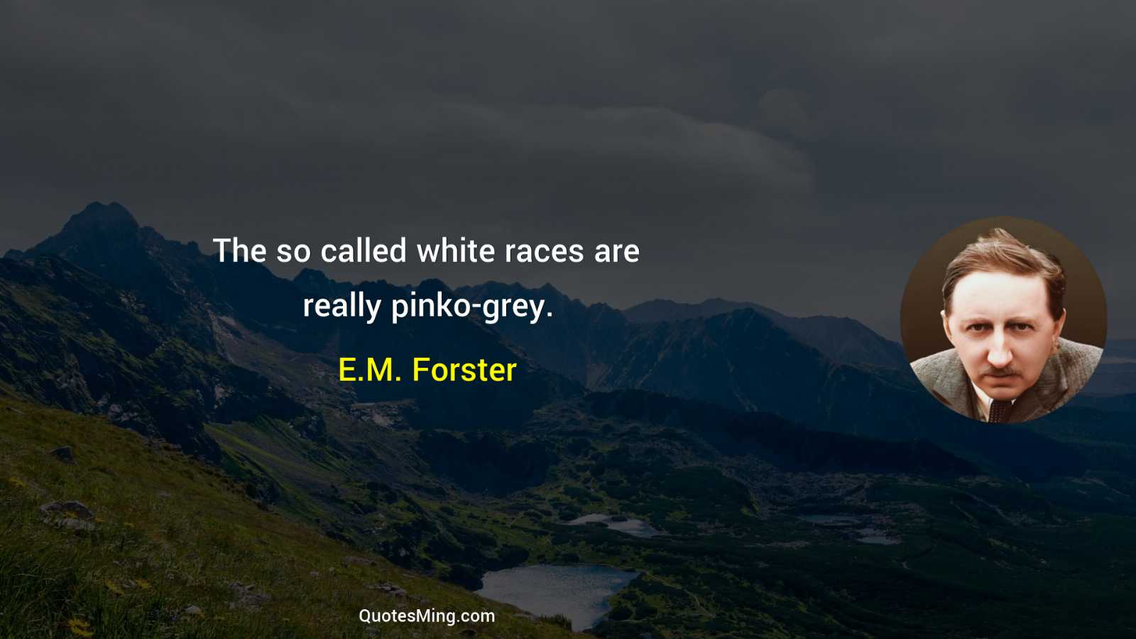 The so called white races are really pinko-grey