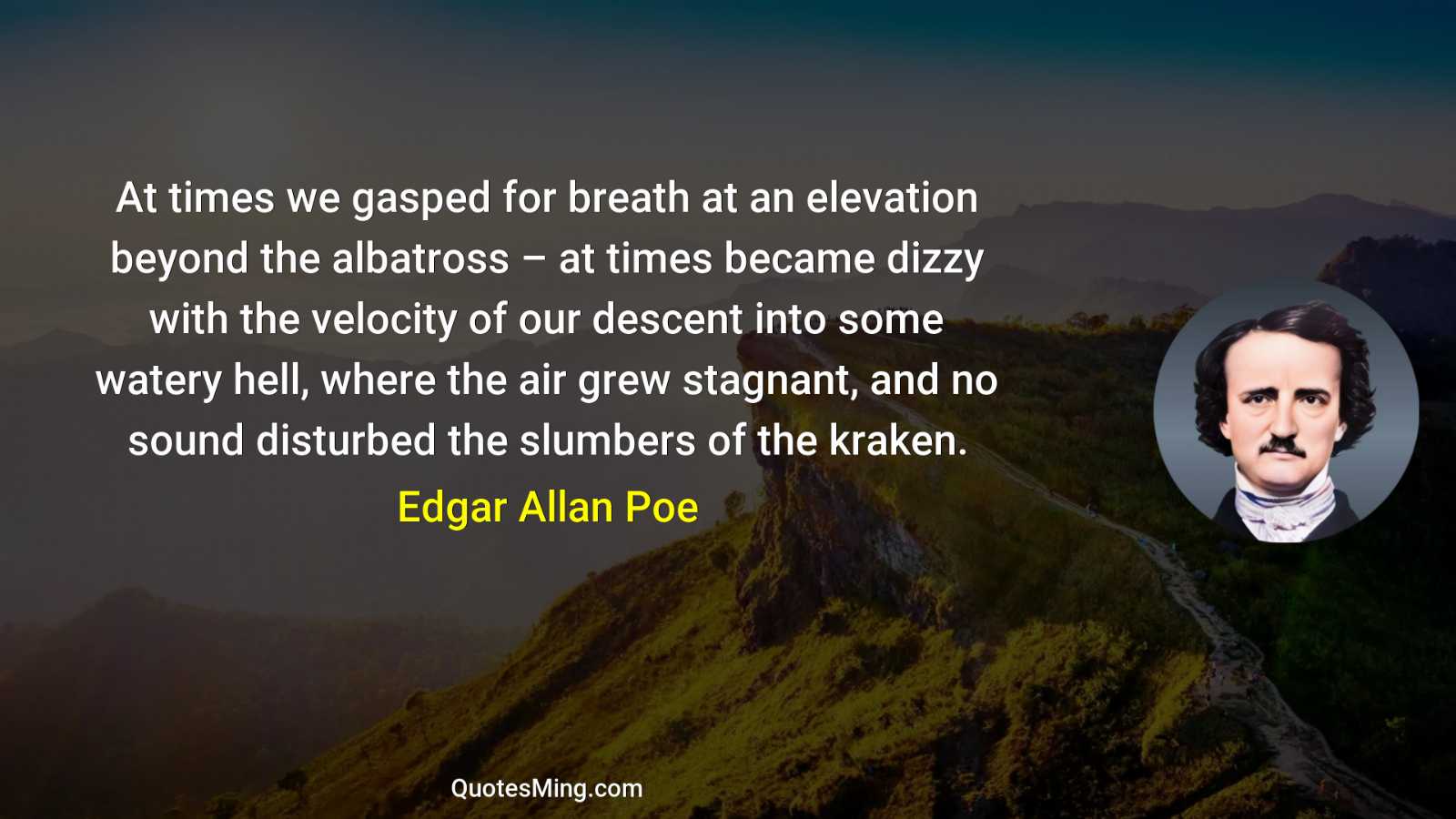 At times we gasped for breath at an elevation beyond