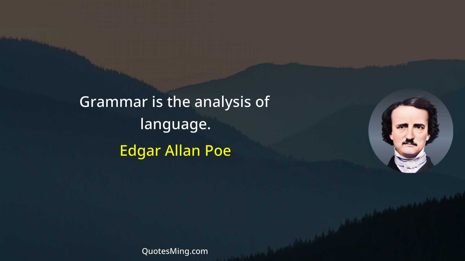 Grammar is the analysis of language