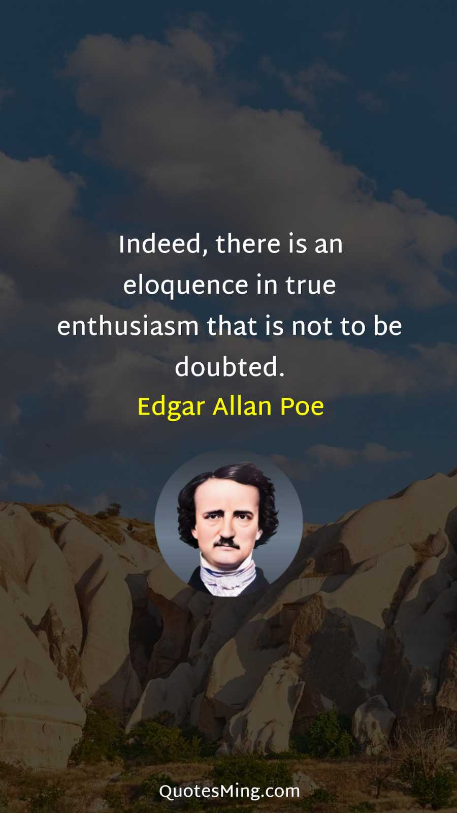 Indeed there is an eloquence in true enthusiasm that is