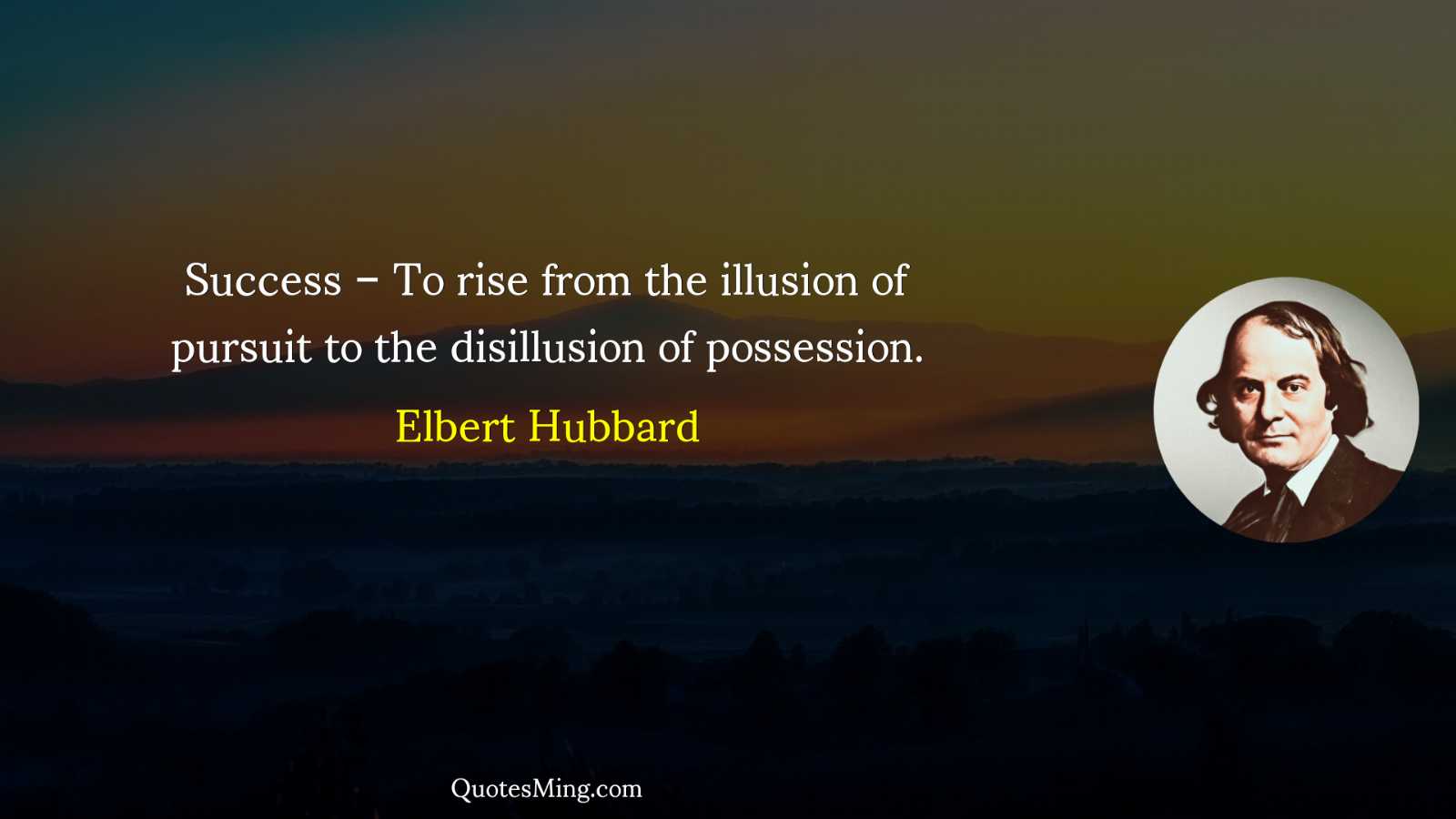 Success – To rise from the illusion of pursuit to