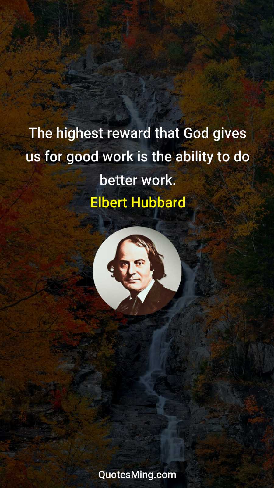 The highest reward that God gives us for good work