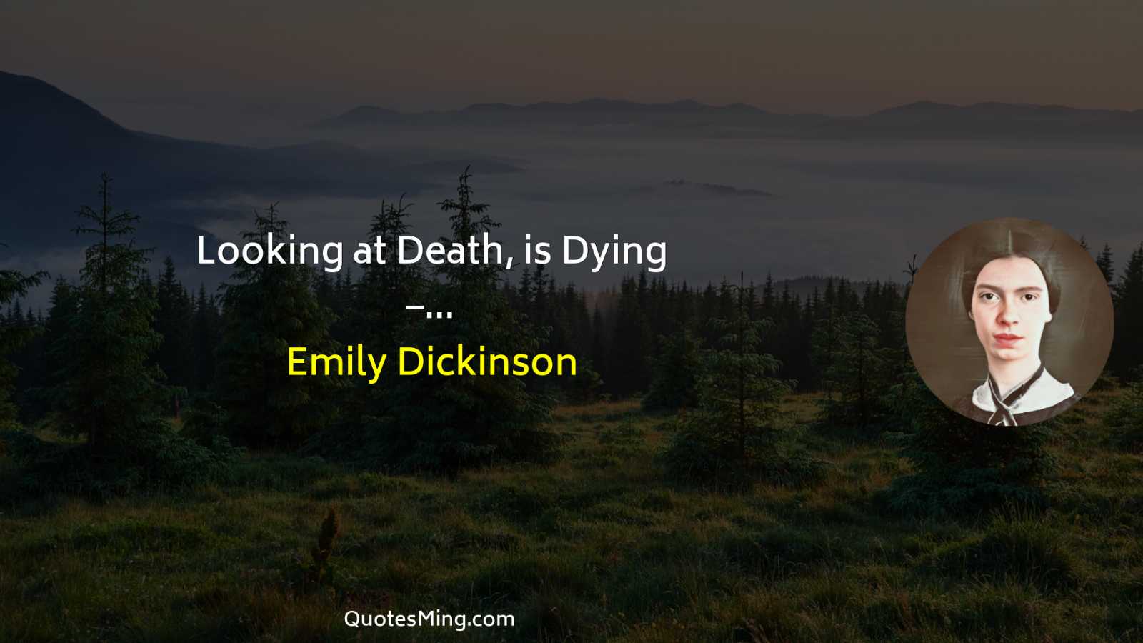 Looking at Death is Dying –