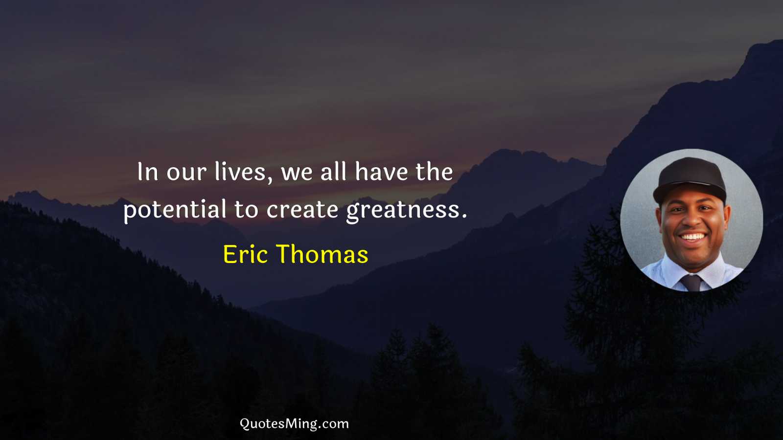 In our lives we all have the potential to create