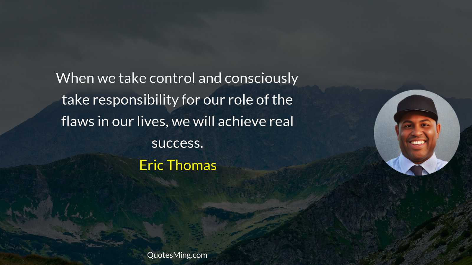 When we take control and consciously take responsibility for our