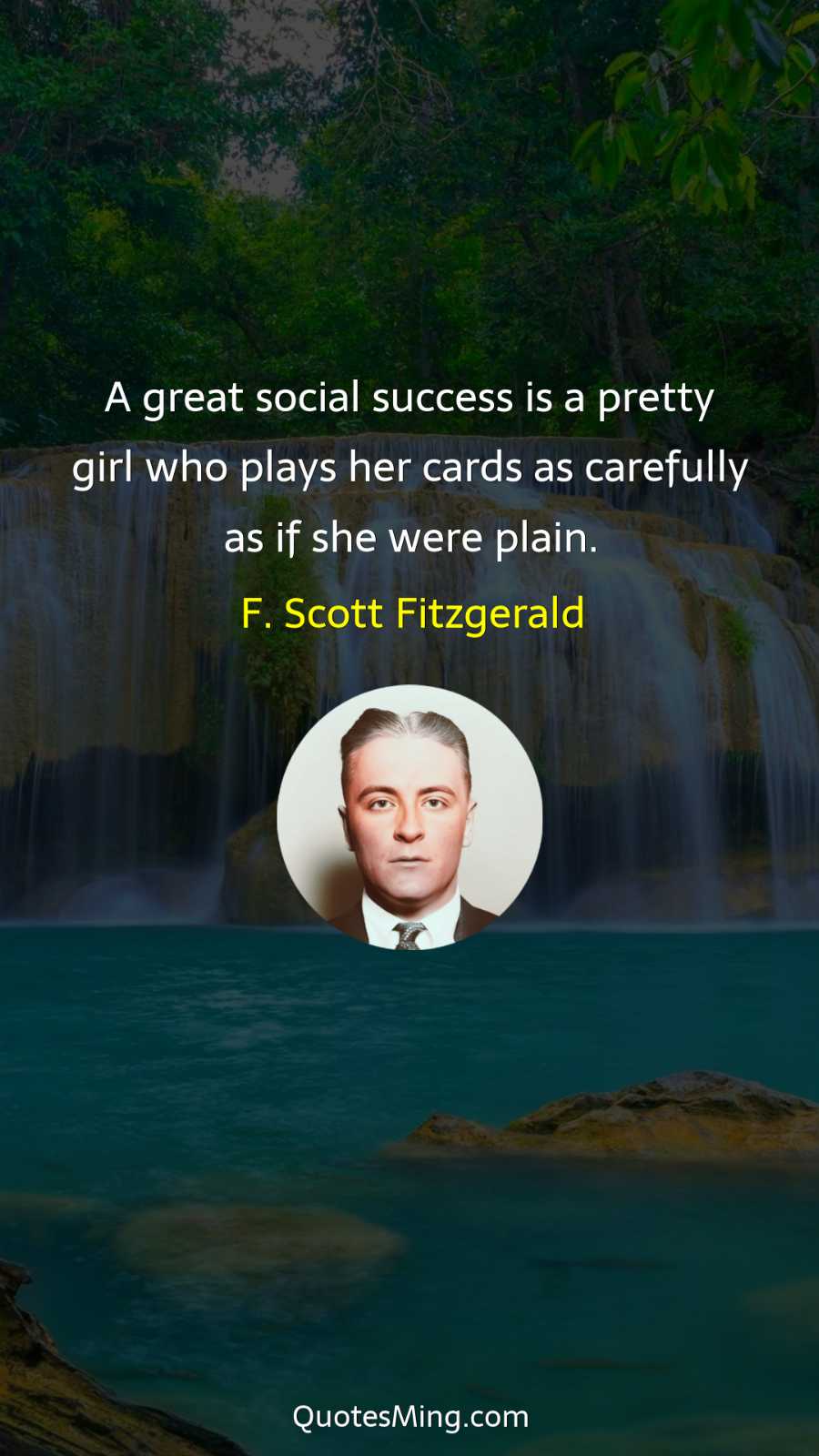 A great social success is a pretty girl who plays