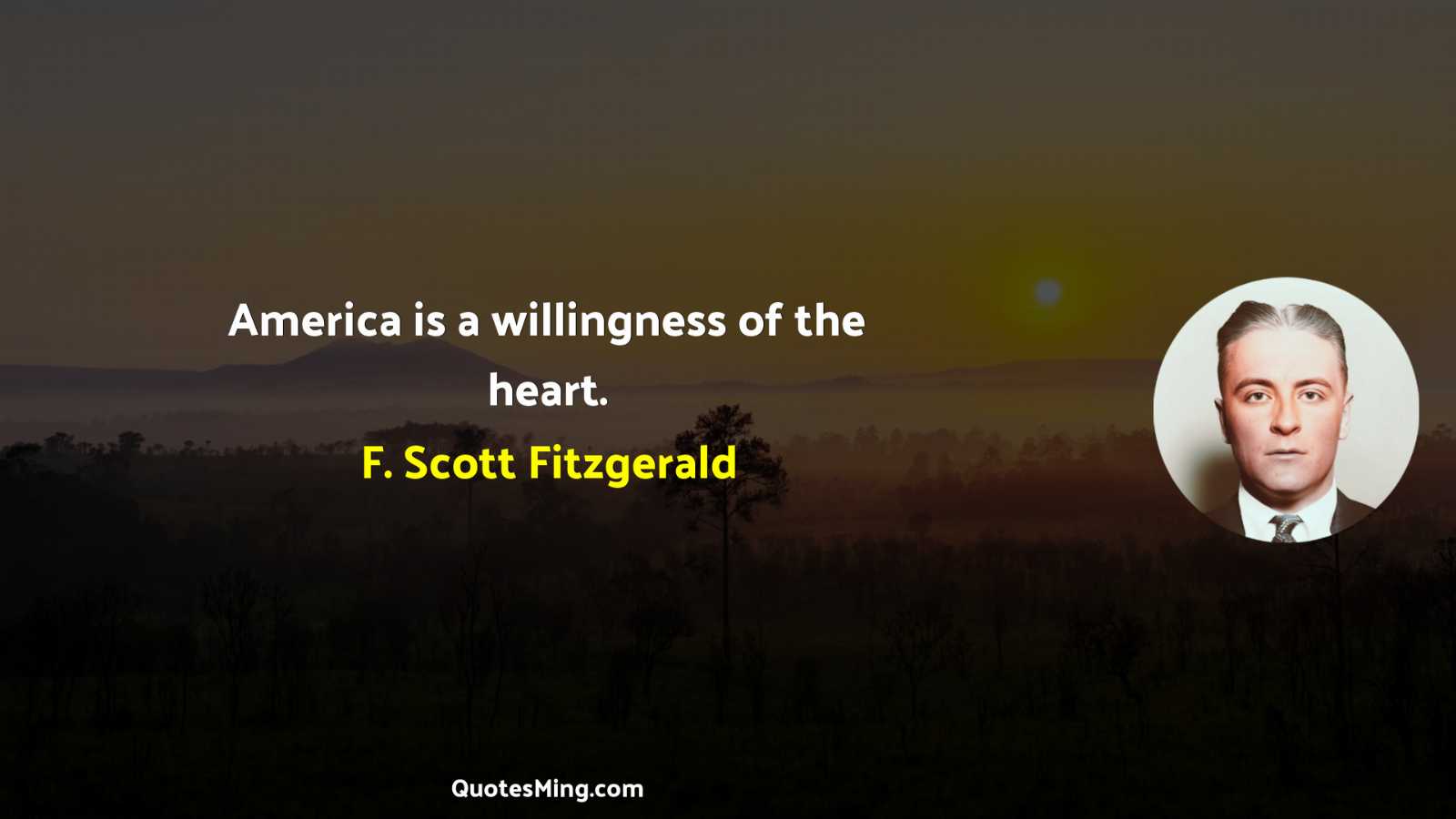 America is a willingness of the heart