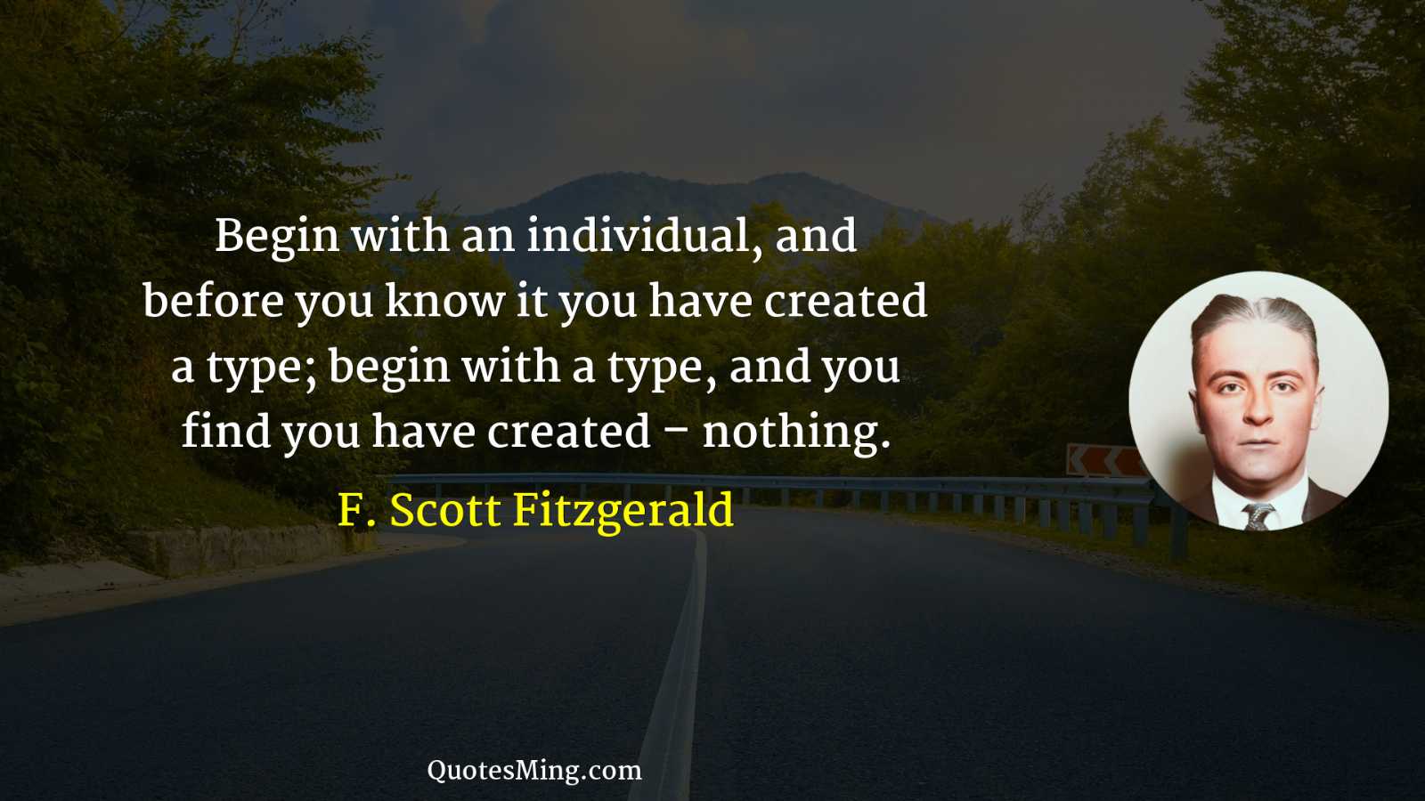 Begin with an individual and before you know it you