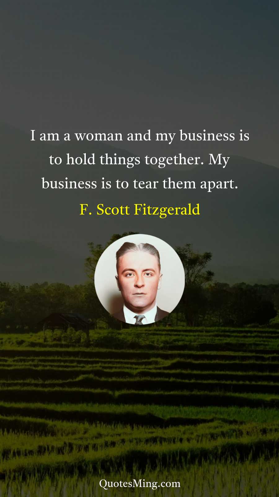 I am a woman and my business is to hold