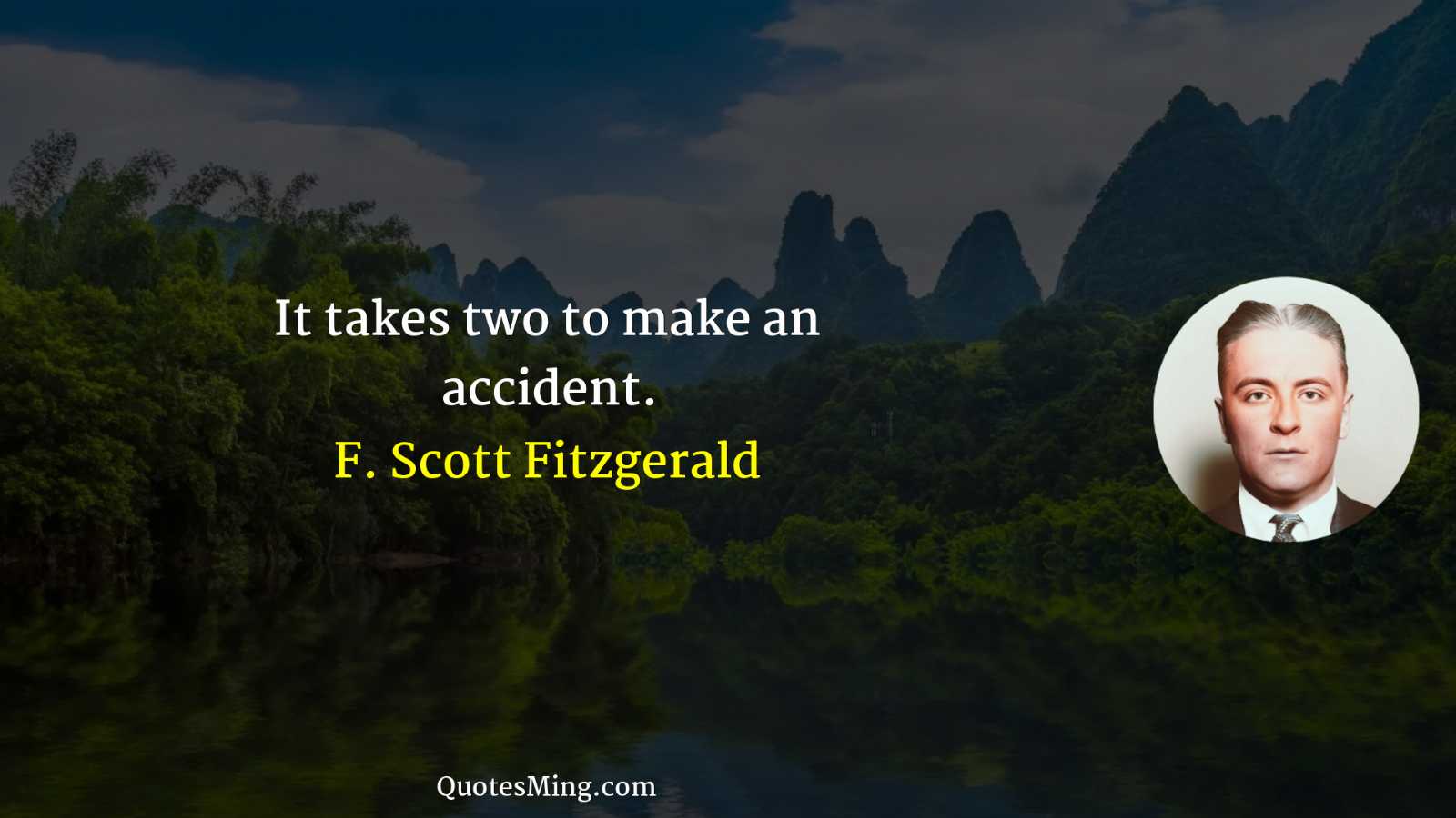 It takes two to make an accident