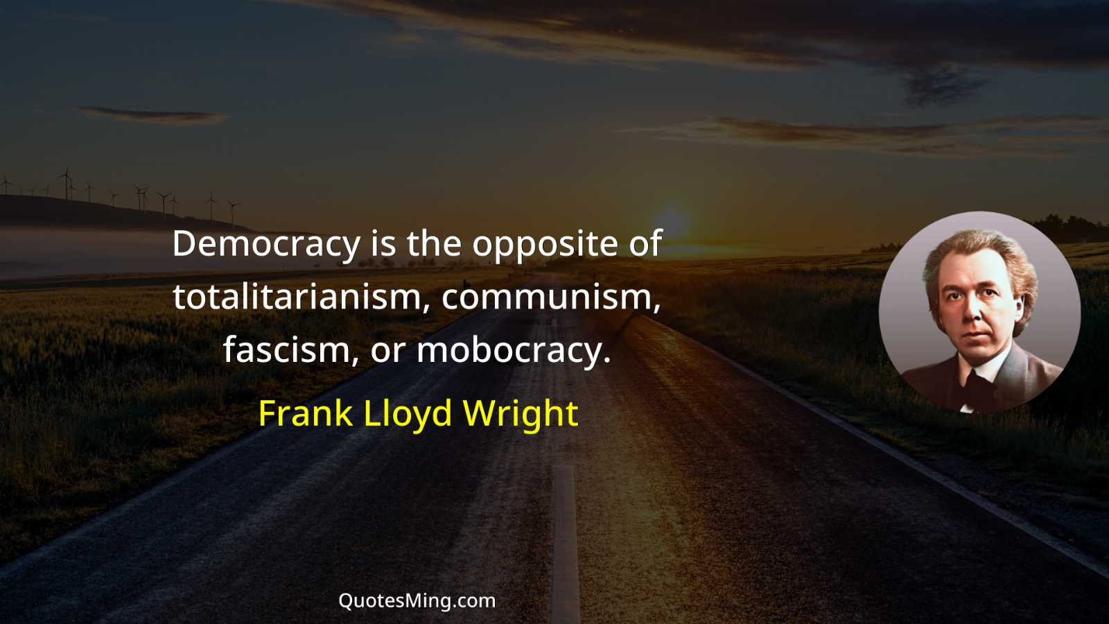 Democracy is the opposite of totalitarianism communism fascism or mobocracy