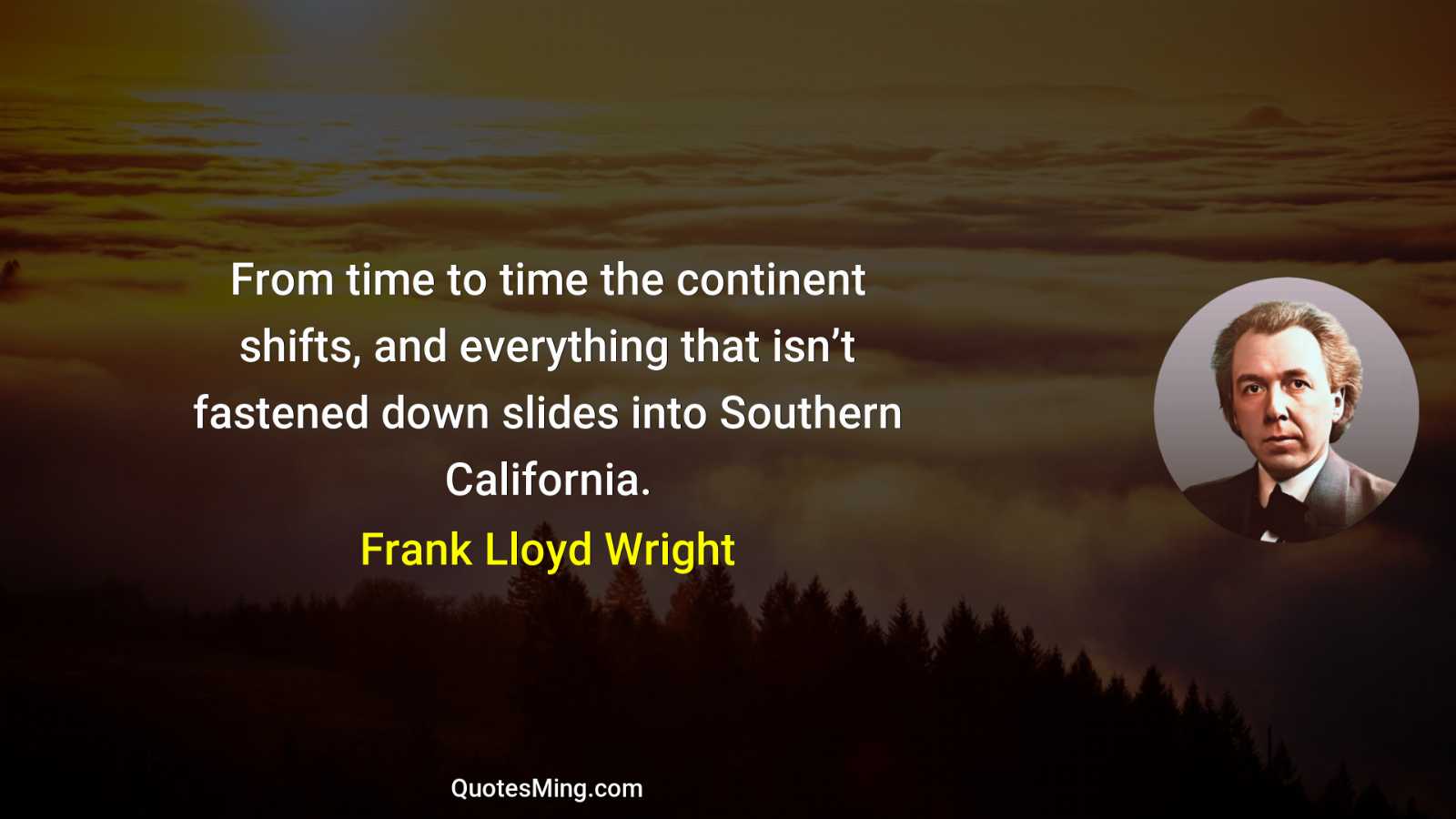 From time to time the continent shifts and everything that