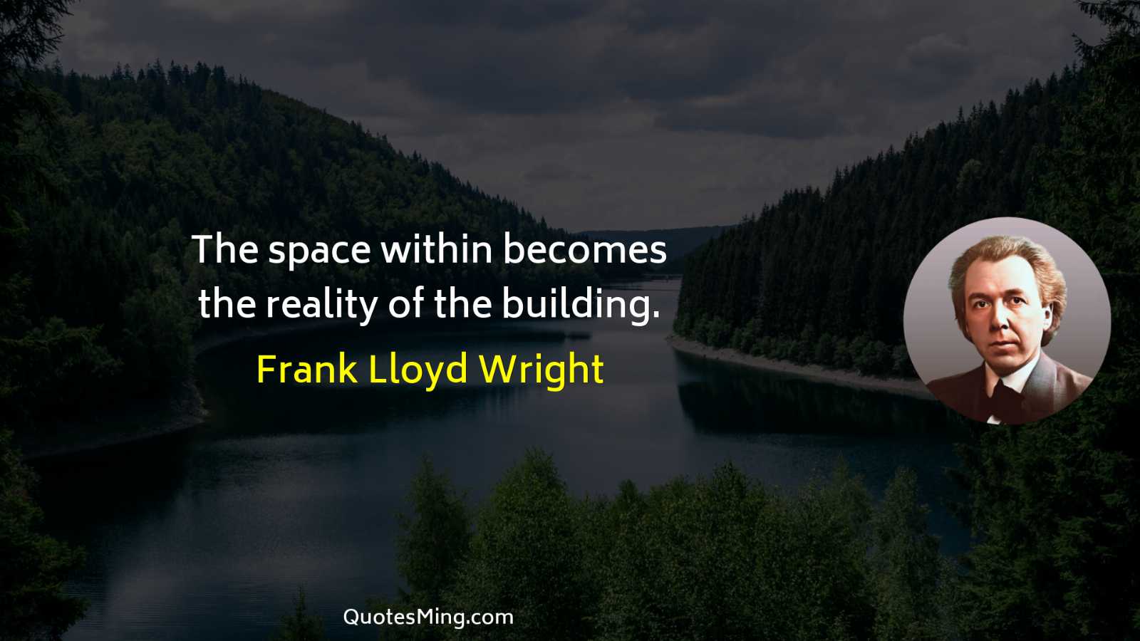 The space within becomes the reality of the building