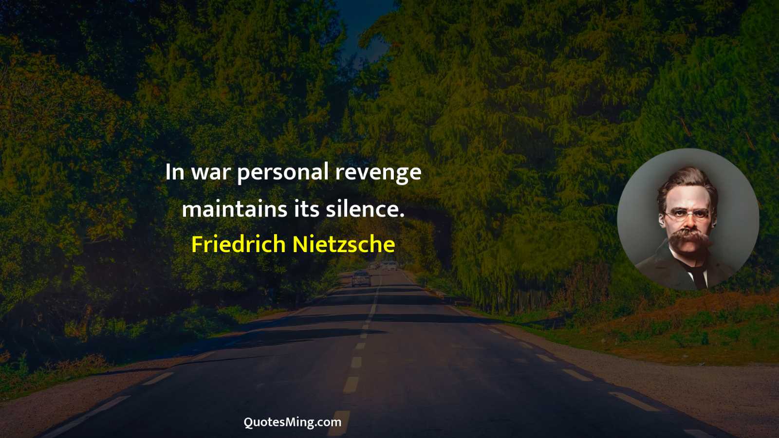 In war personal revenge maintains its silence