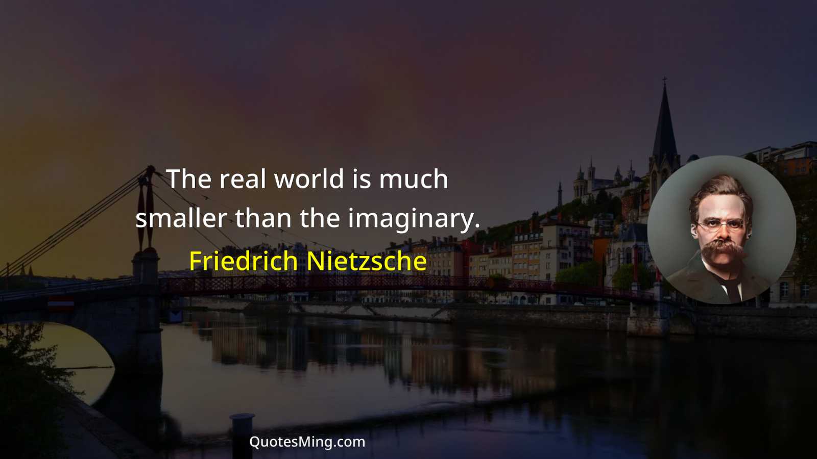 The real world is much smaller than the imaginary