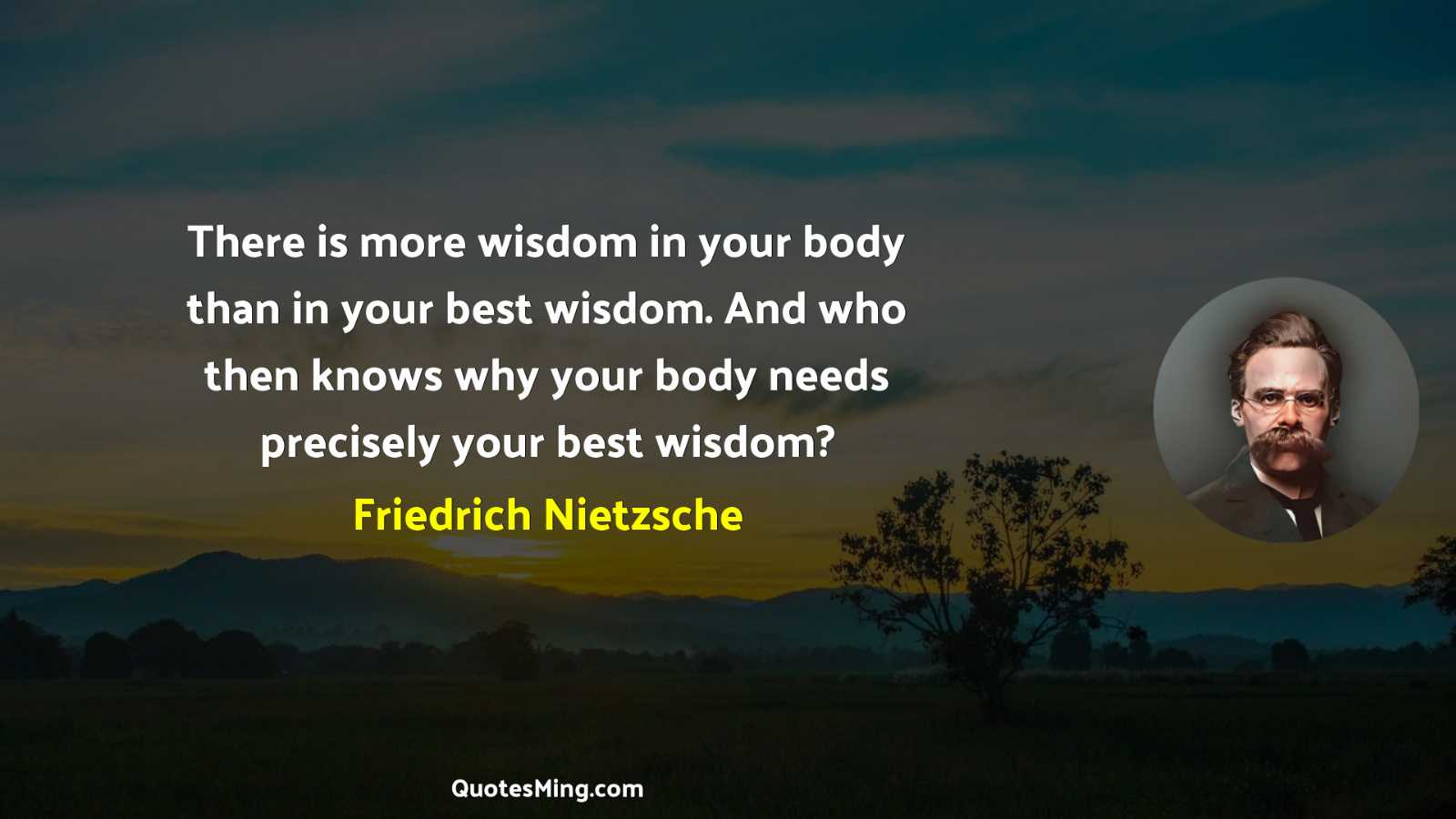 There is more wisdom in your body than in your