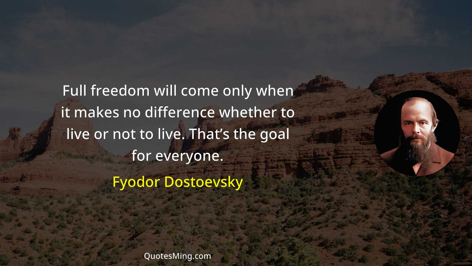 Full freedom will come only when it makes no difference