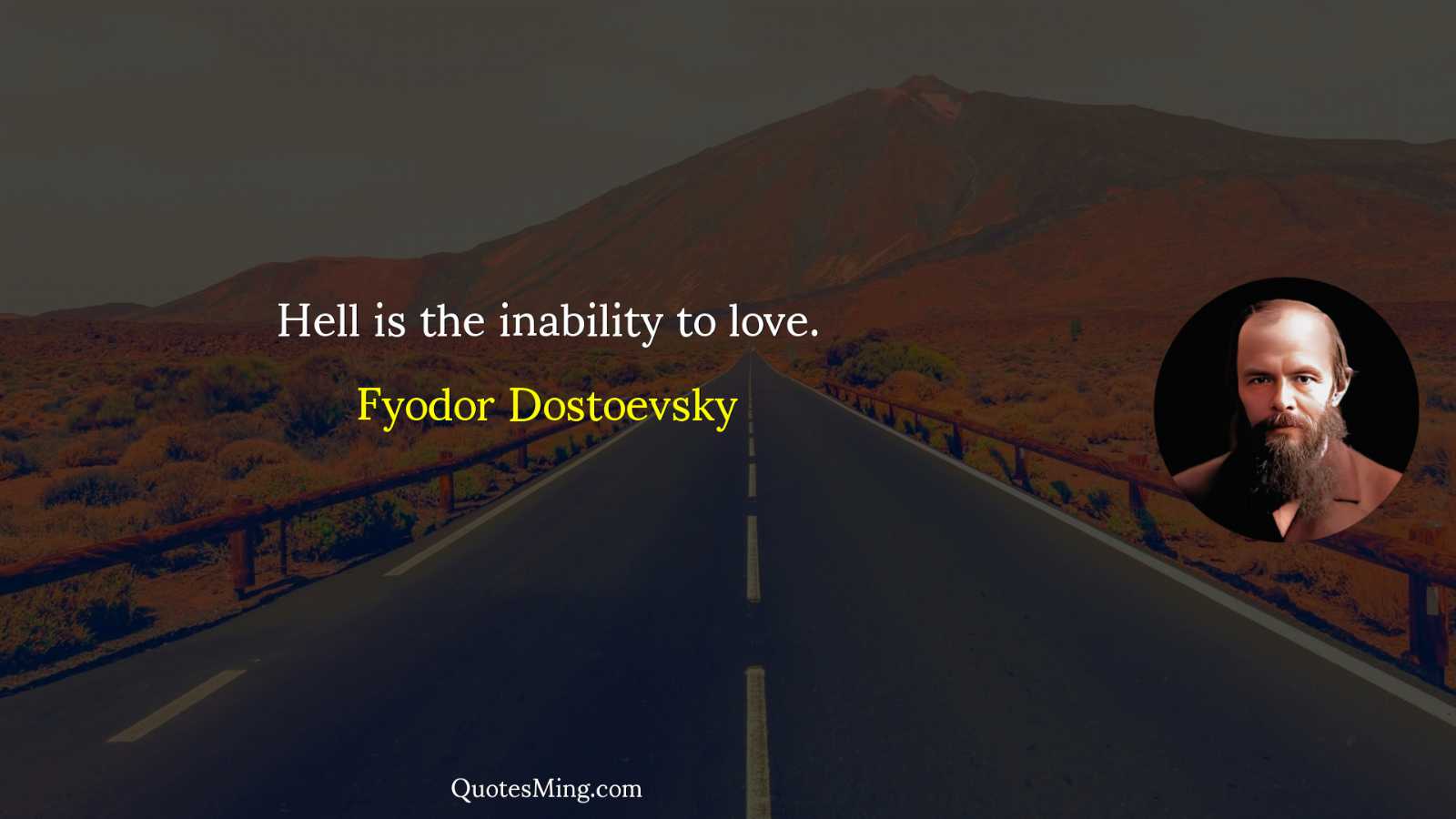 Hell is the inability to love