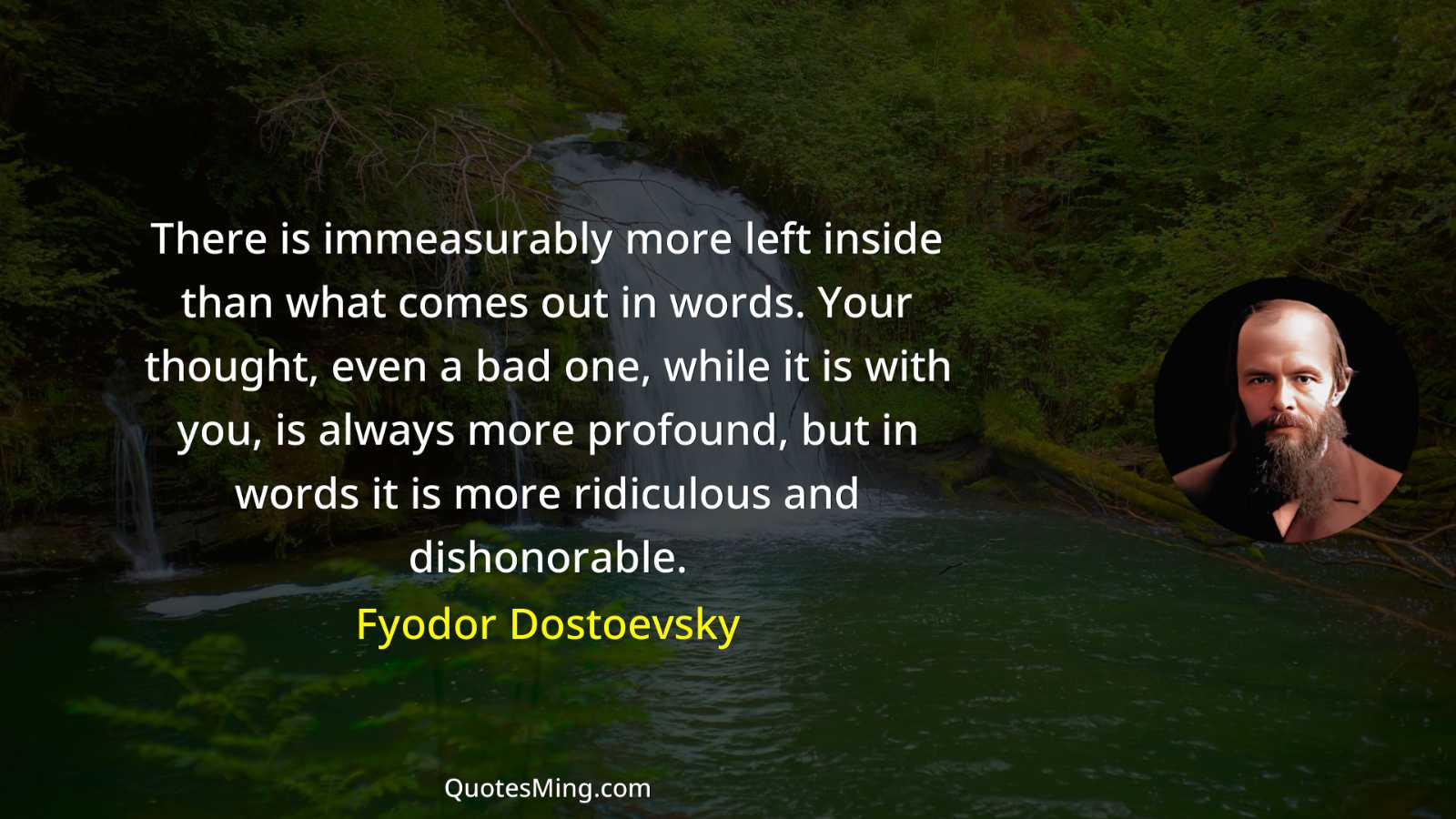 There is immeasurably more left inside than what comes out