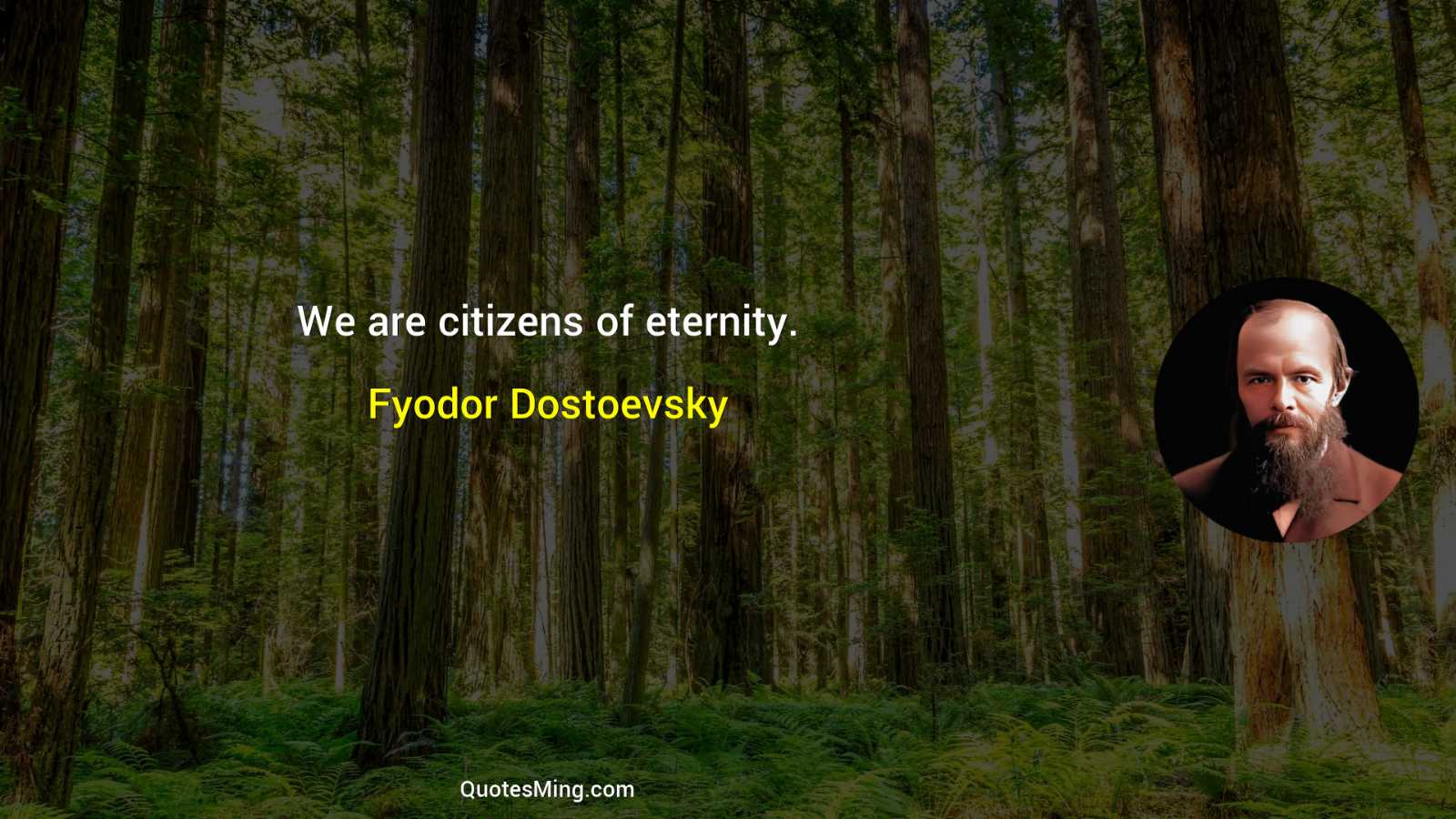 We are citizens of eternity