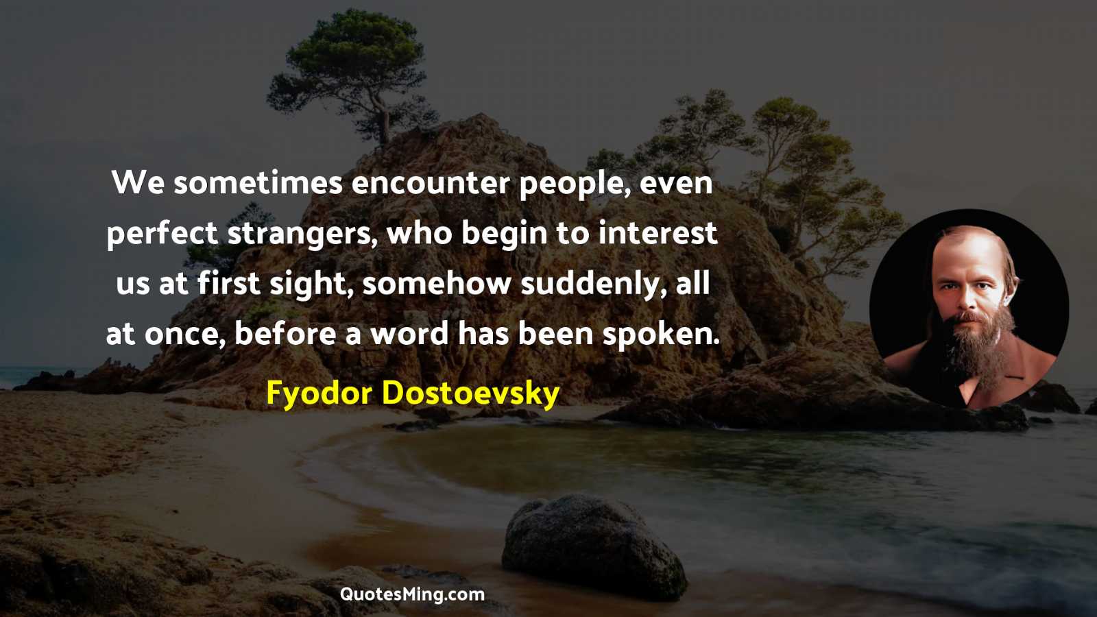 We sometimes encounter people even perfect strangers who begin to