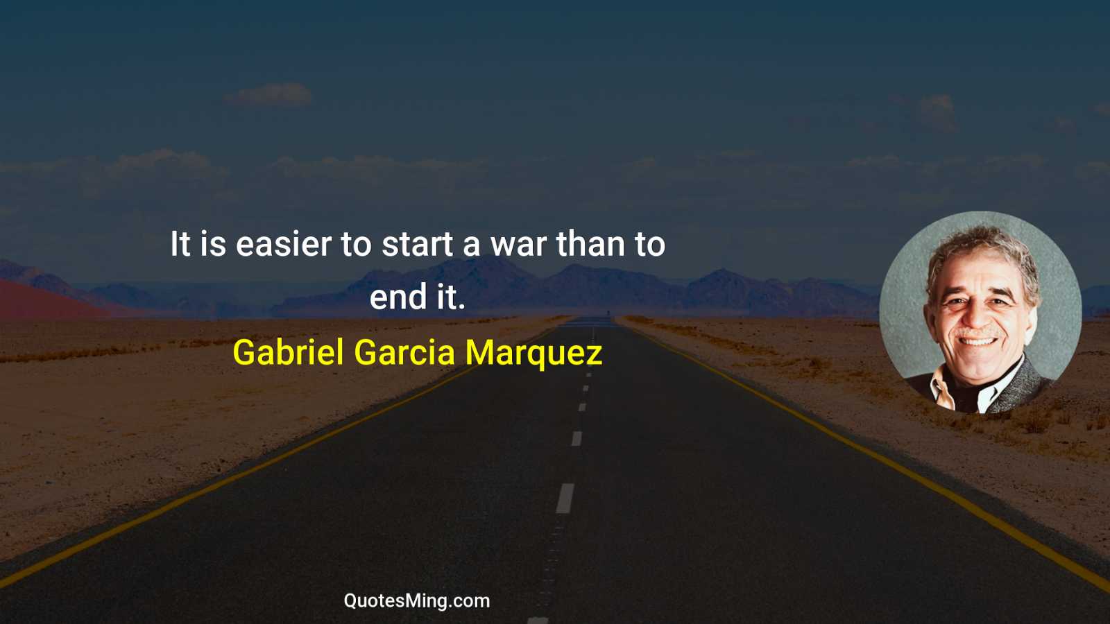 It is easier to start a war than to end