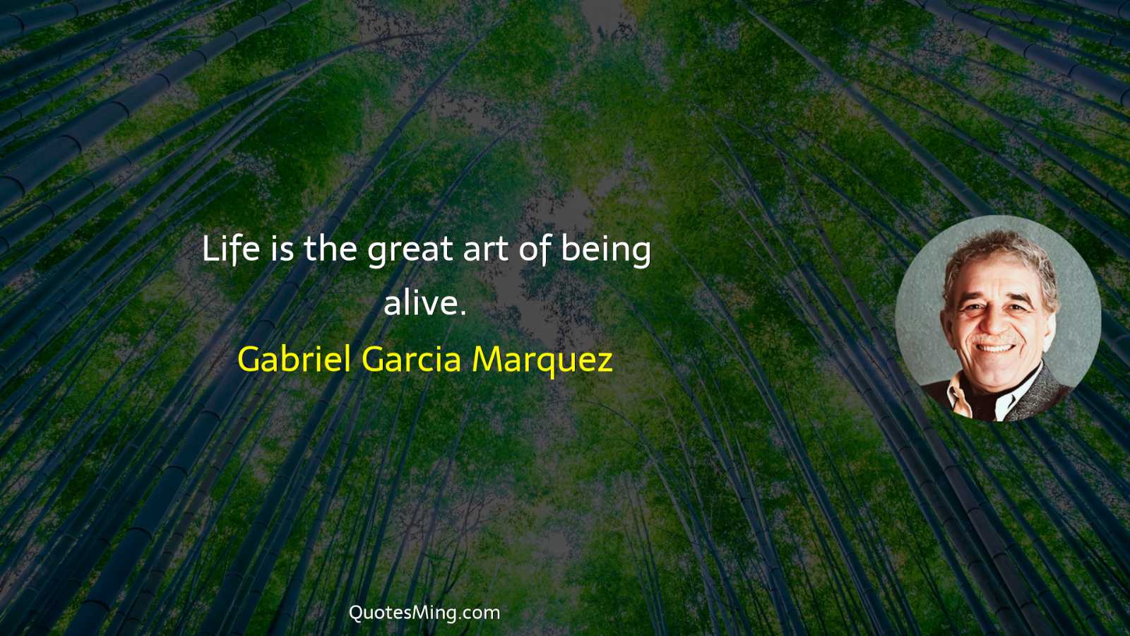 Life is the great art of being alive