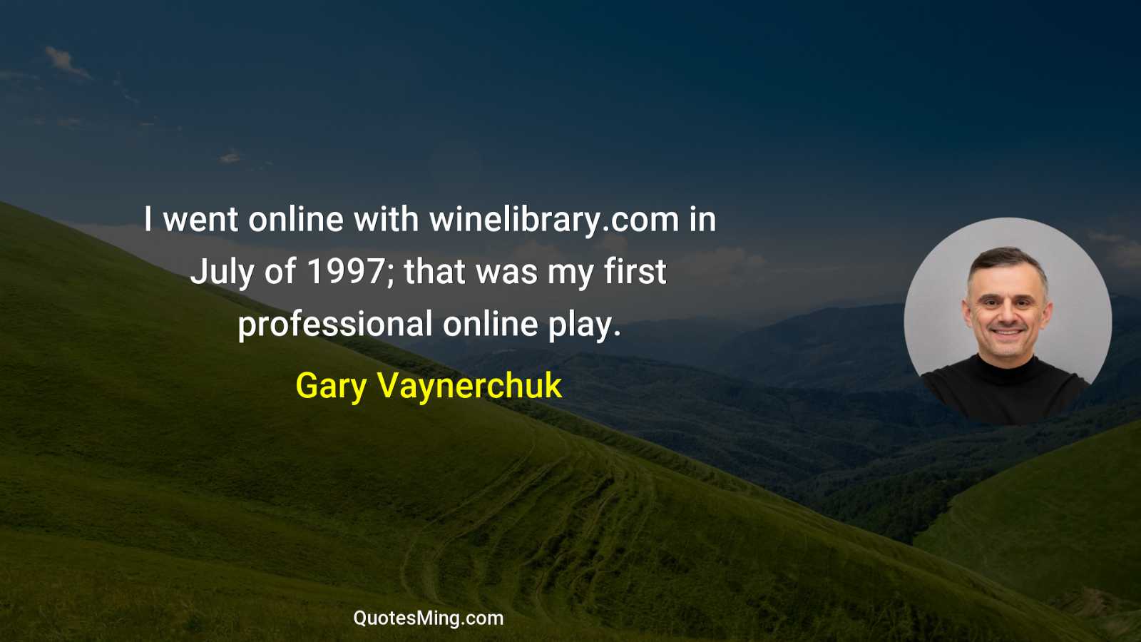 I went online with winelibrarycom in July of 1997; that