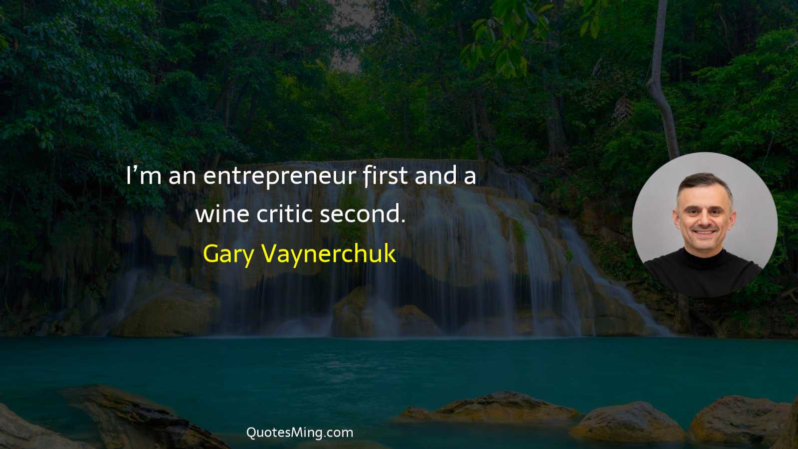 I’m an entrepreneur first and a wine critic second