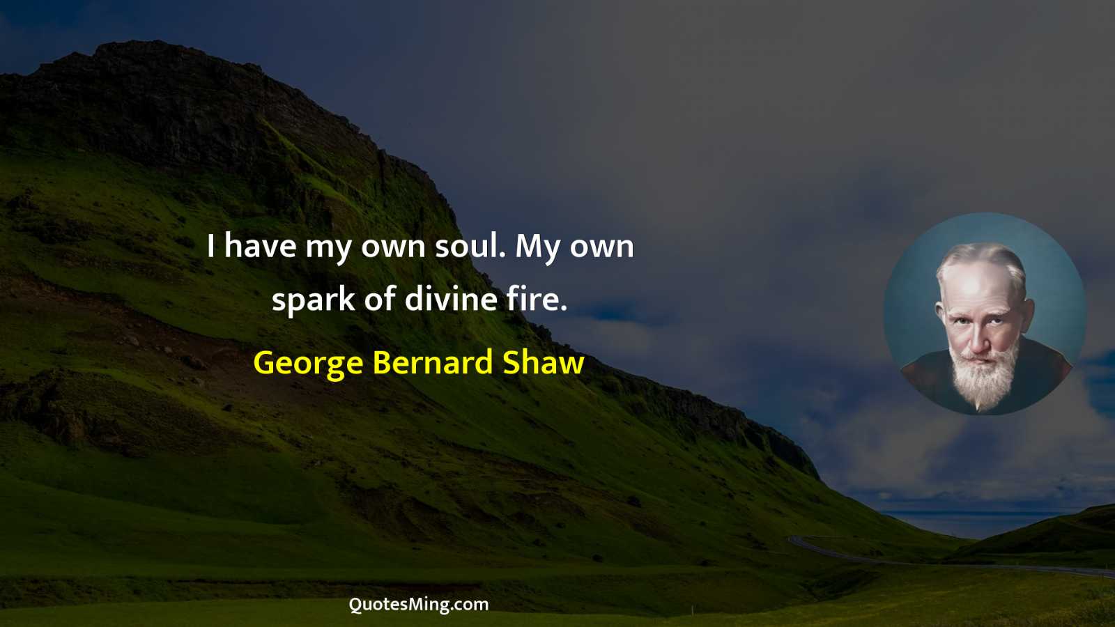 I have my own soul My own spark of divine