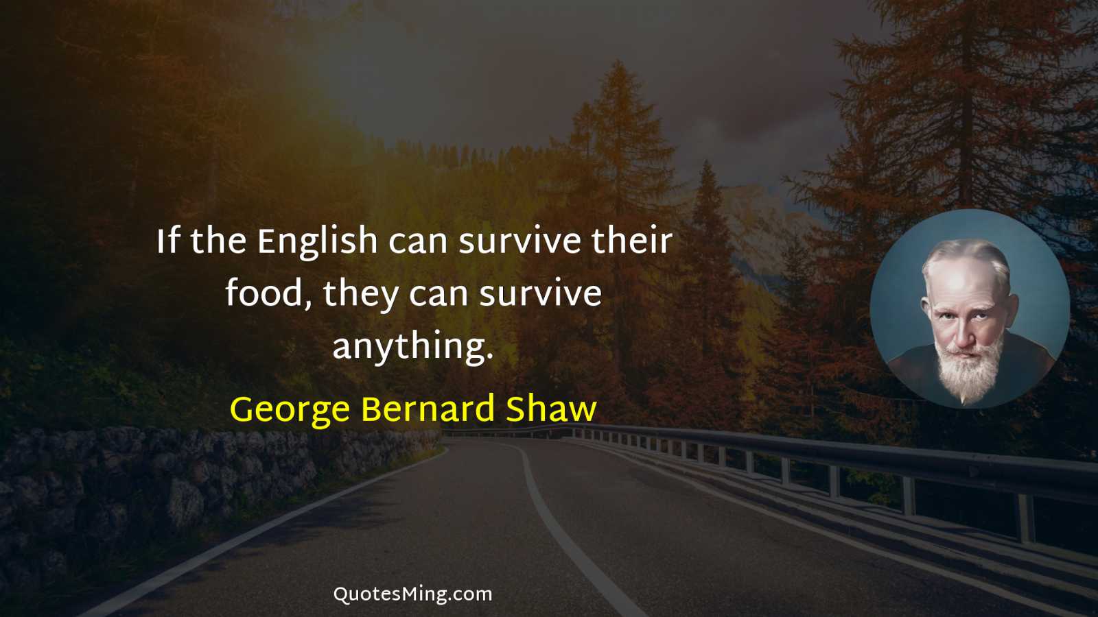 If the English can survive their food they can survive