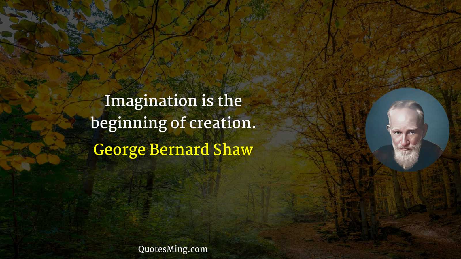 Imagination is the beginning of creation