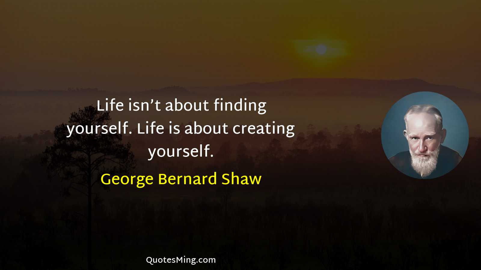 Life isn’t about finding yourself Life is about creating yourself