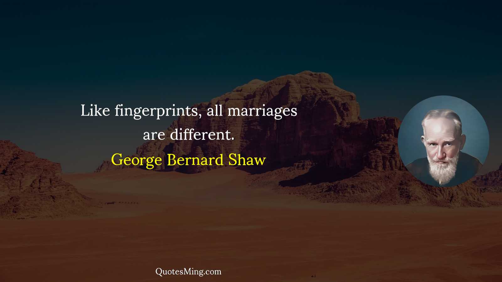 Like fingerprints all marriages are different