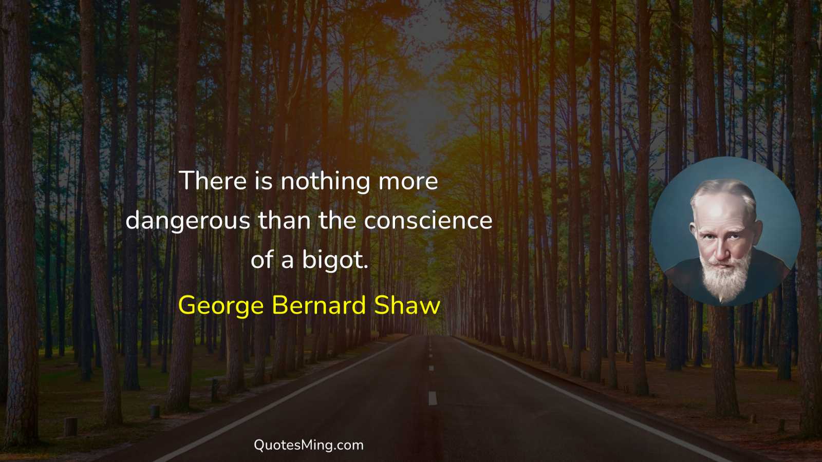 There is nothing more dangerous than the conscience of a