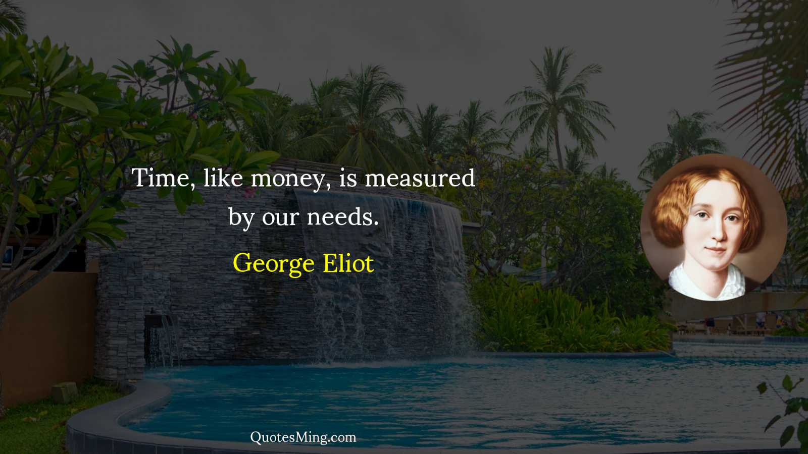 Time like money is measured by our needs