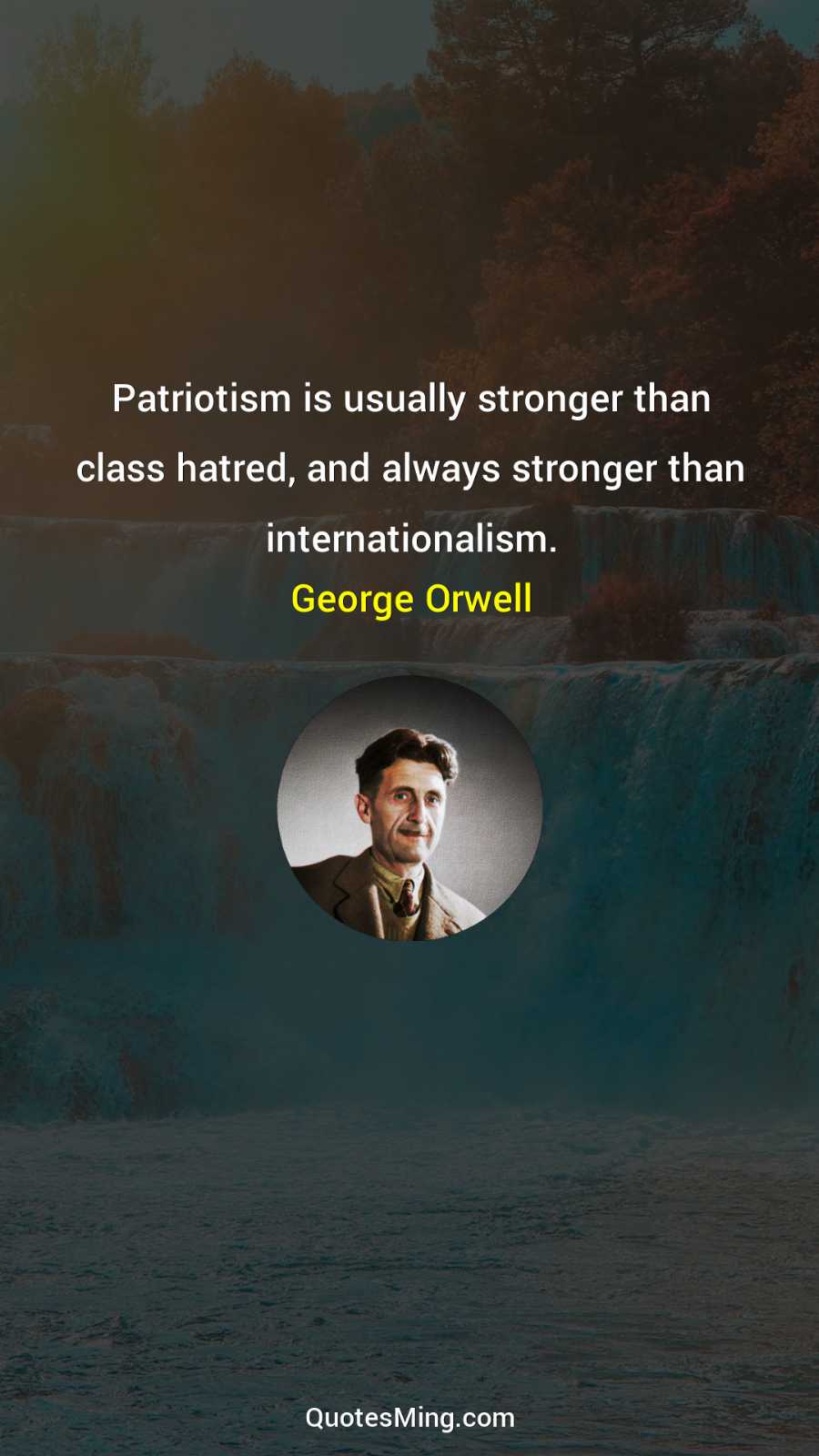 Patriotism is usually stronger than class hatred and always stronger