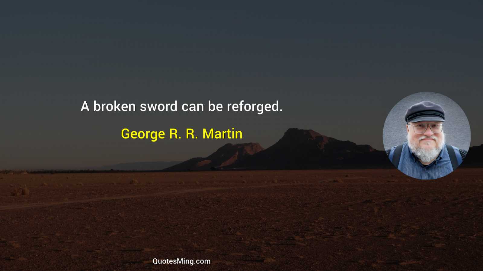 A broken sword can be reforged