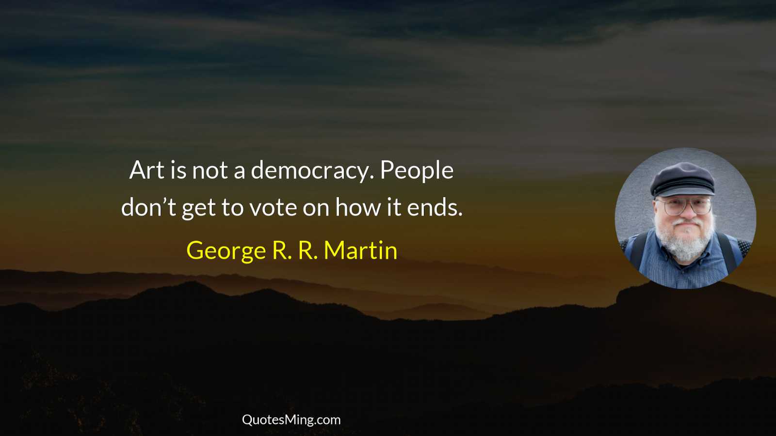 Art is not a democracy People don’t get to vote