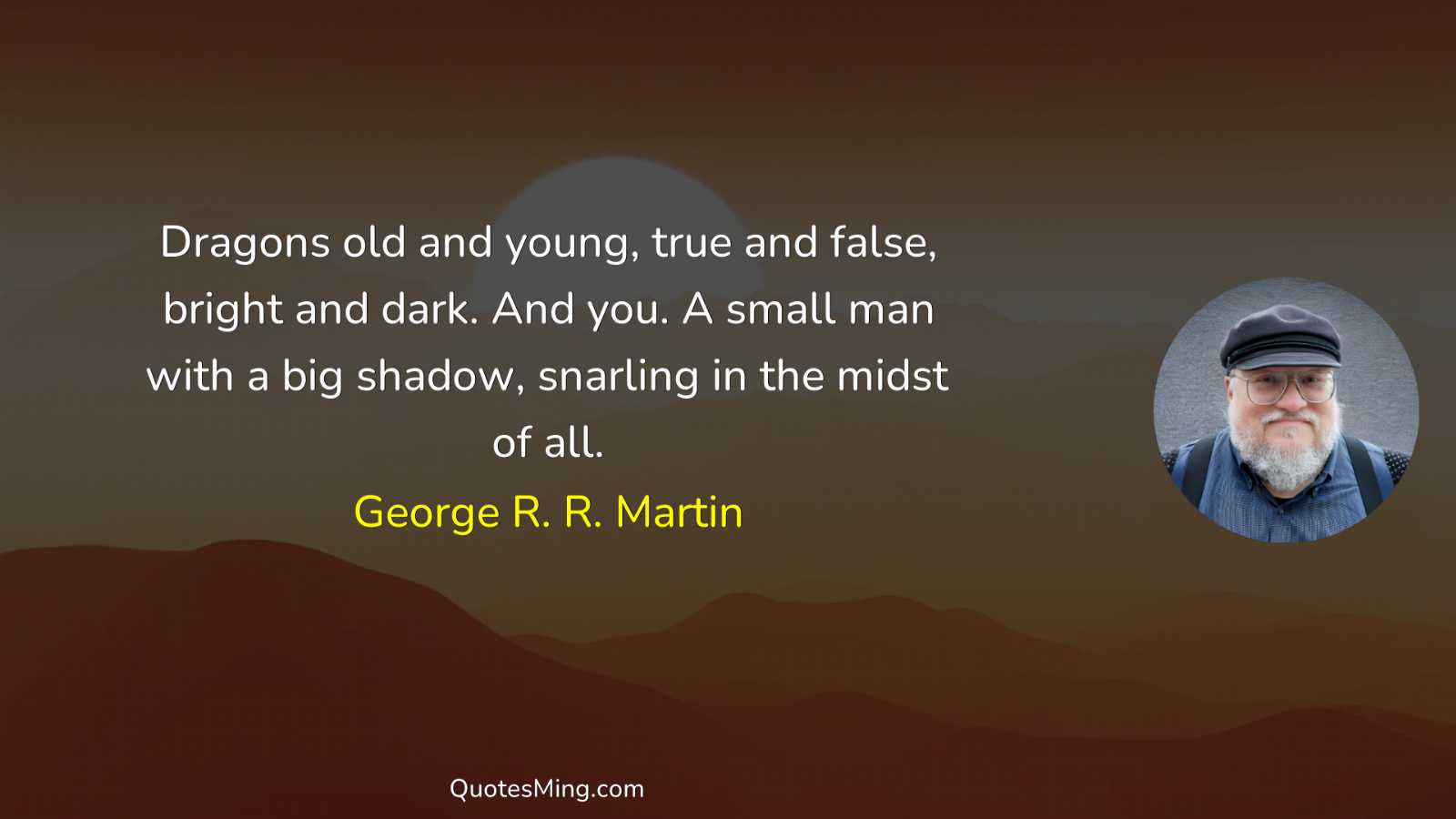 Dragons old and young true and false bright and dark