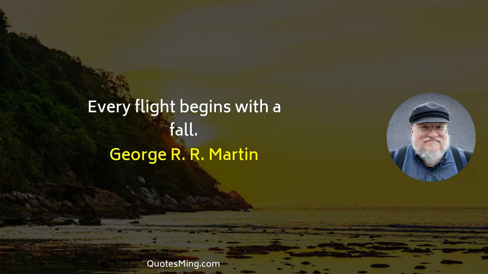 Every flight begins with a fall