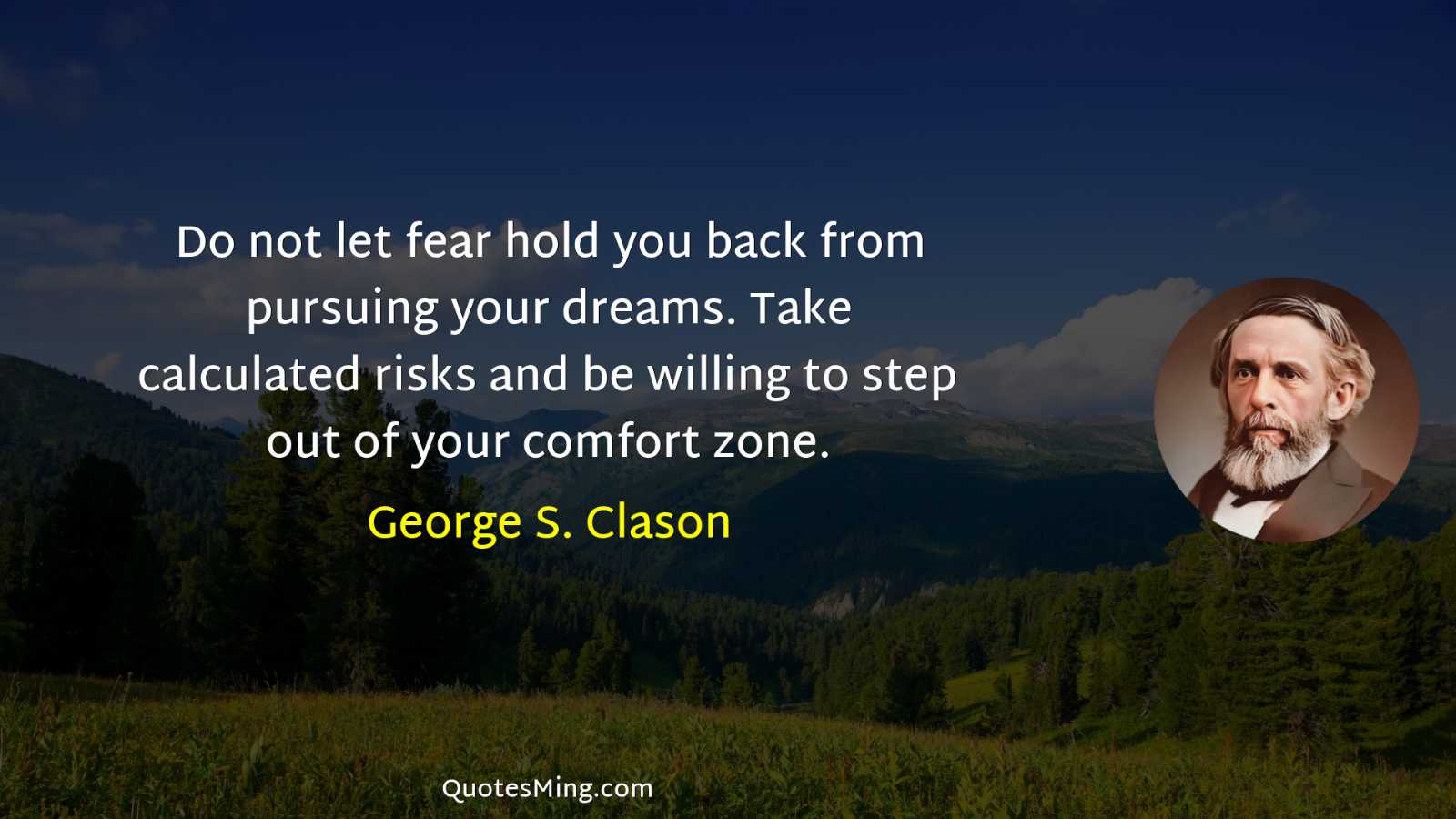 Do not let fear hold you back from pursuing your