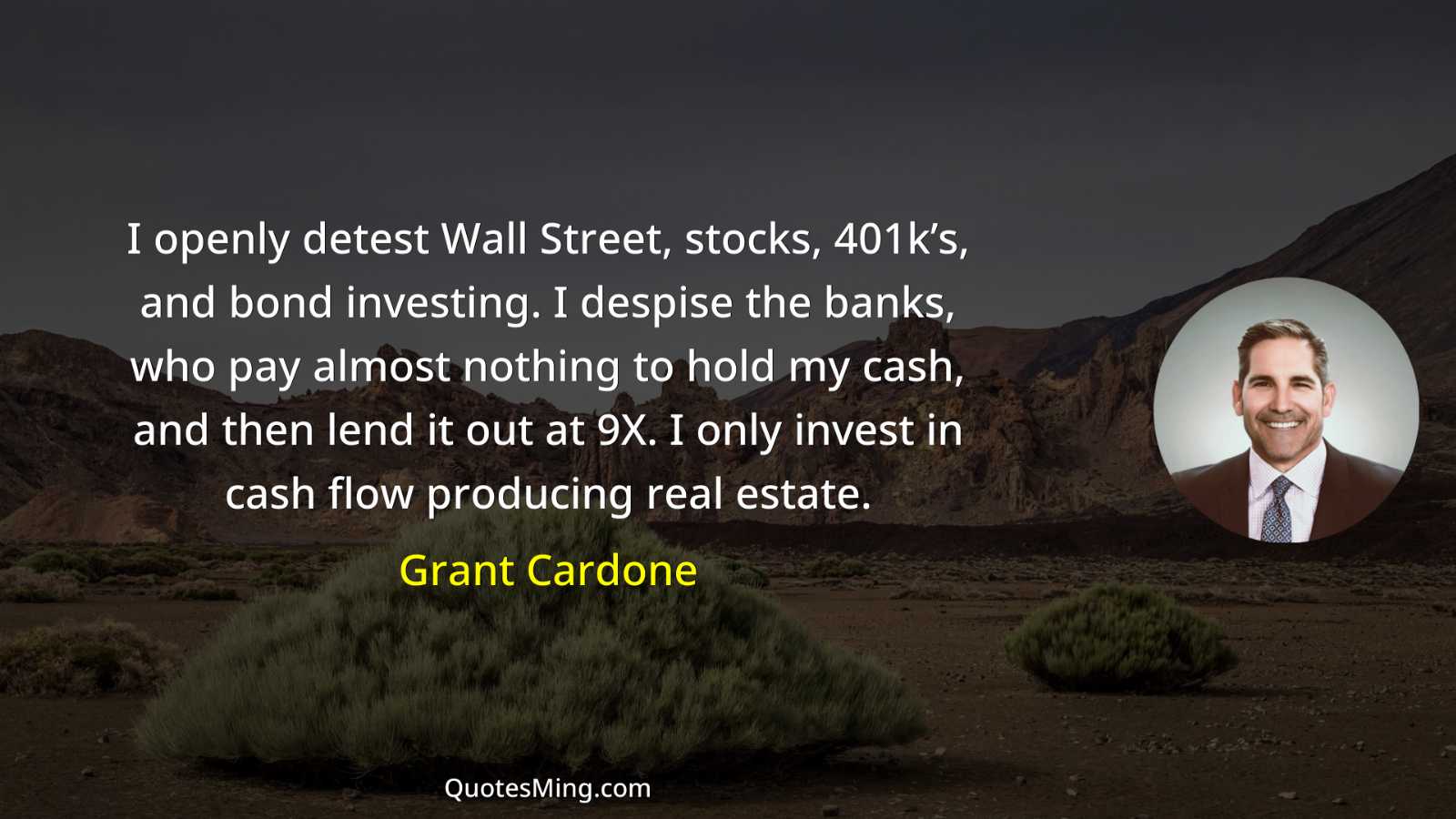 I openly detest Wall Street stocks 401k’s and bond investing