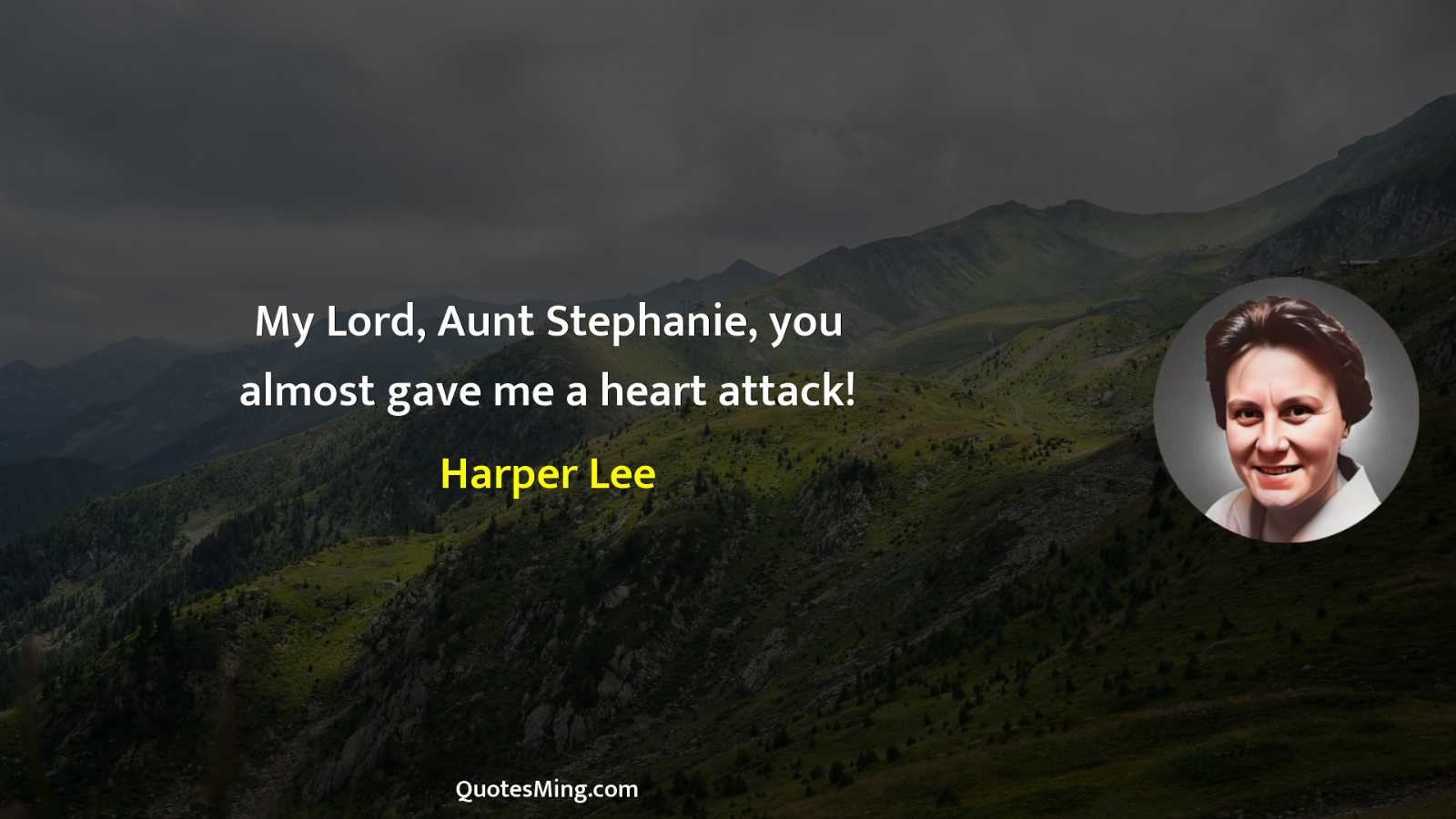 My Lord Aunt Stephanie you almost gave me a heart