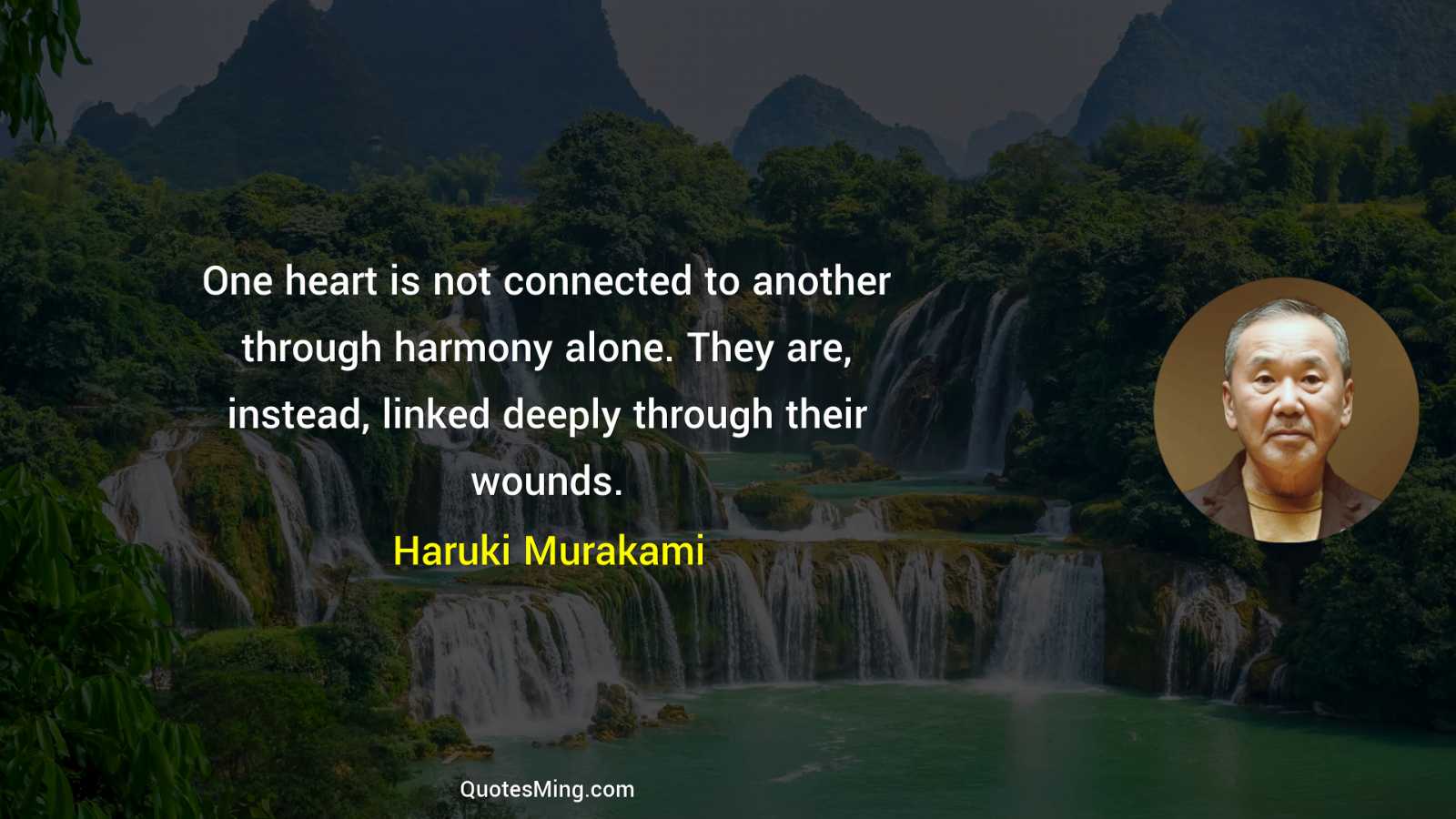 One heart is not connected to another through harmony alone