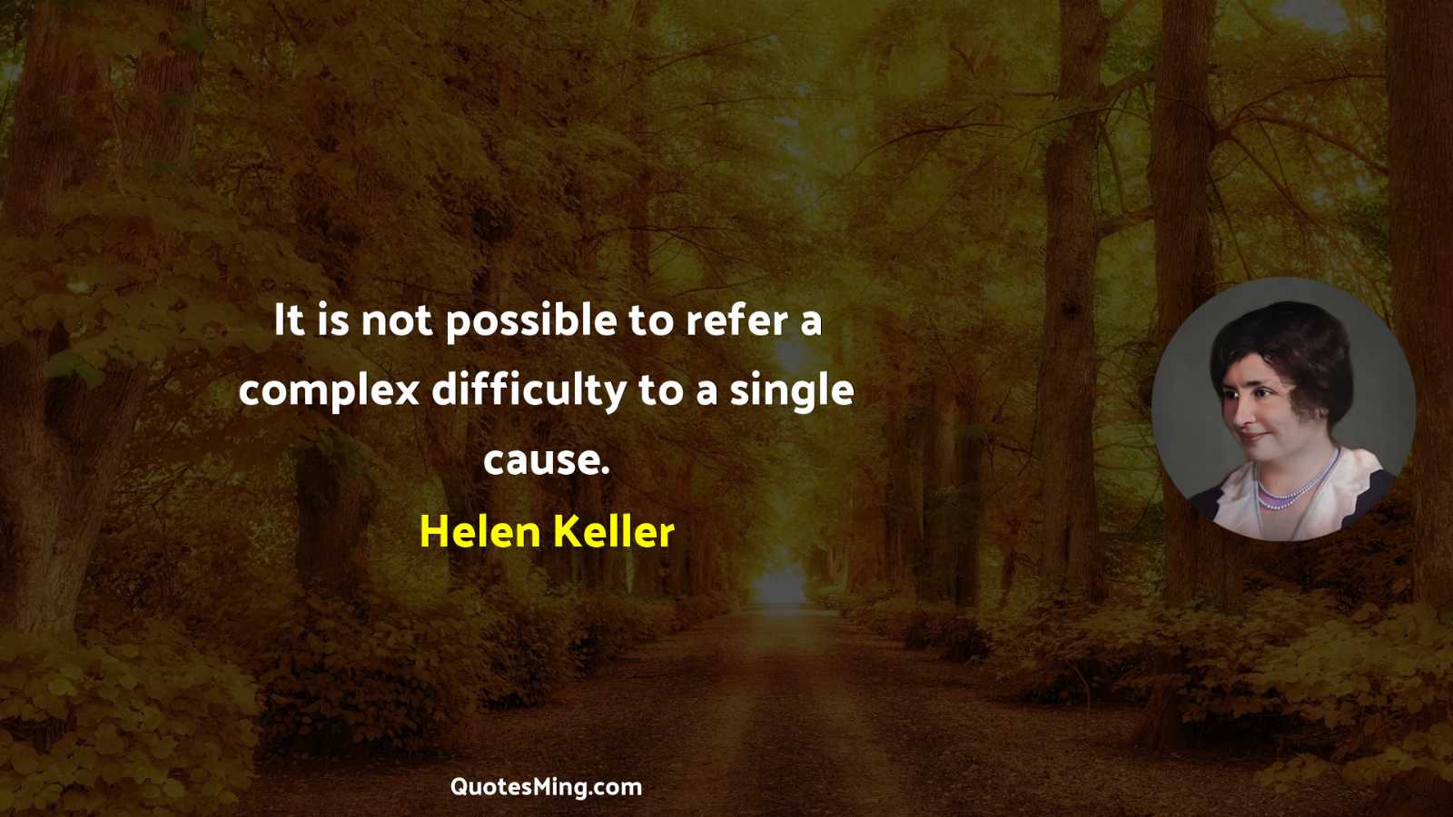 It is not possible to refer a complex difficulty to